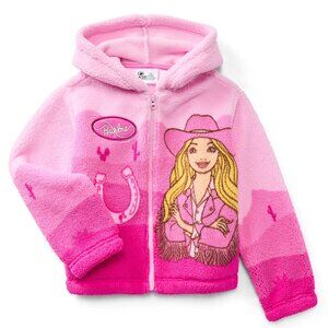 Barbie Girl's Plush Sherpa Jacket, Size Medium - New with Tags